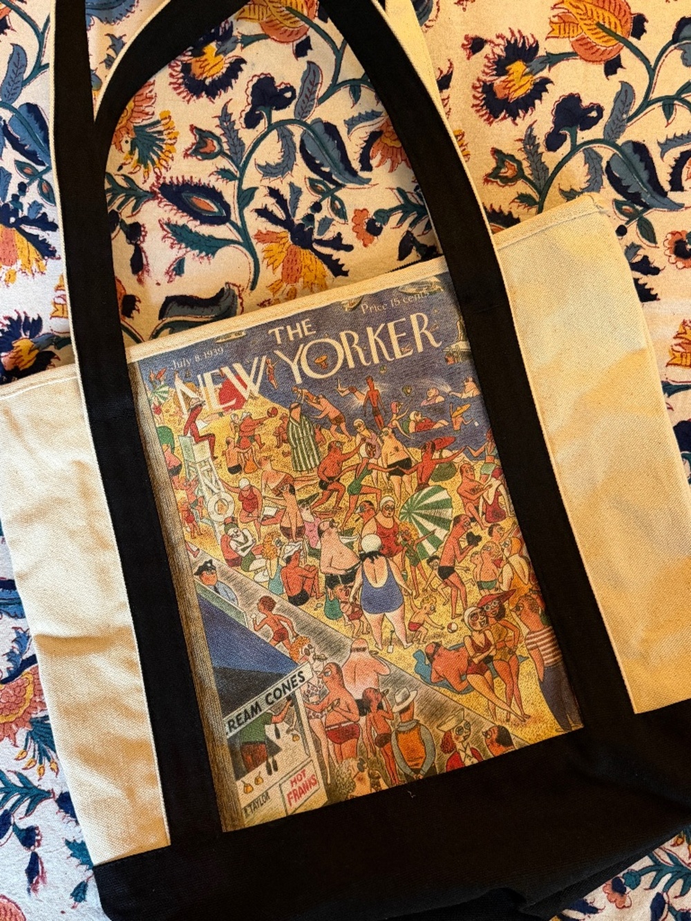 The New Yorker canvas tote bag NWOT